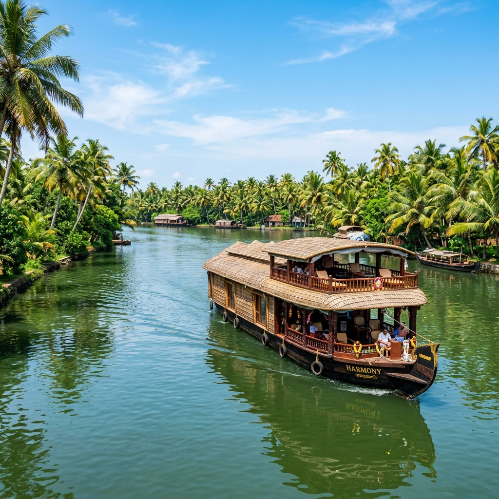 Kerala Backwaters houseboat tour from Madurai
