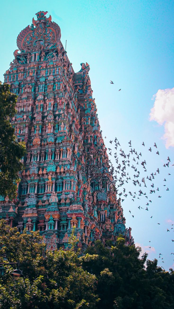 South Indian temple gopuram